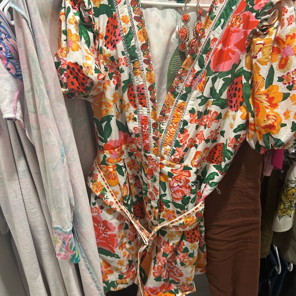 FARM Rio Colorful Floral Mini Dress - Picture 3 of 9